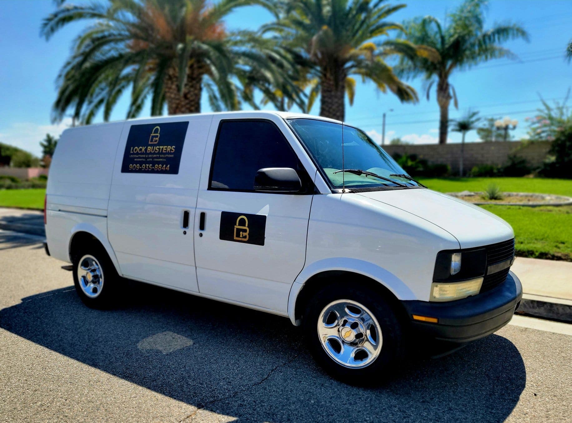 Lock Busters mobile locksmith service vehicle